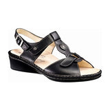 Finn Comfort Adana Backstrap Sandal (Women) - Black Patent Sandals - Backstrap - The Heel Shoe Fitters