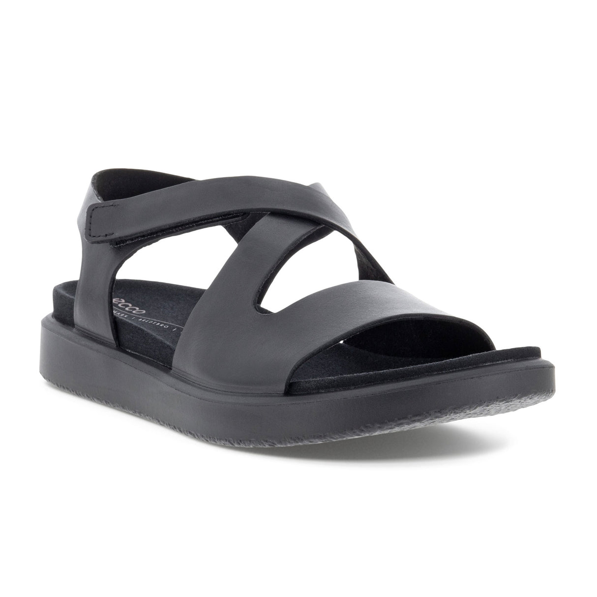 ECCO Flowt Cross Strap Backstrap Sandal (Women) - Black Sandal - Backstrap - The Heel Shoe Fitters