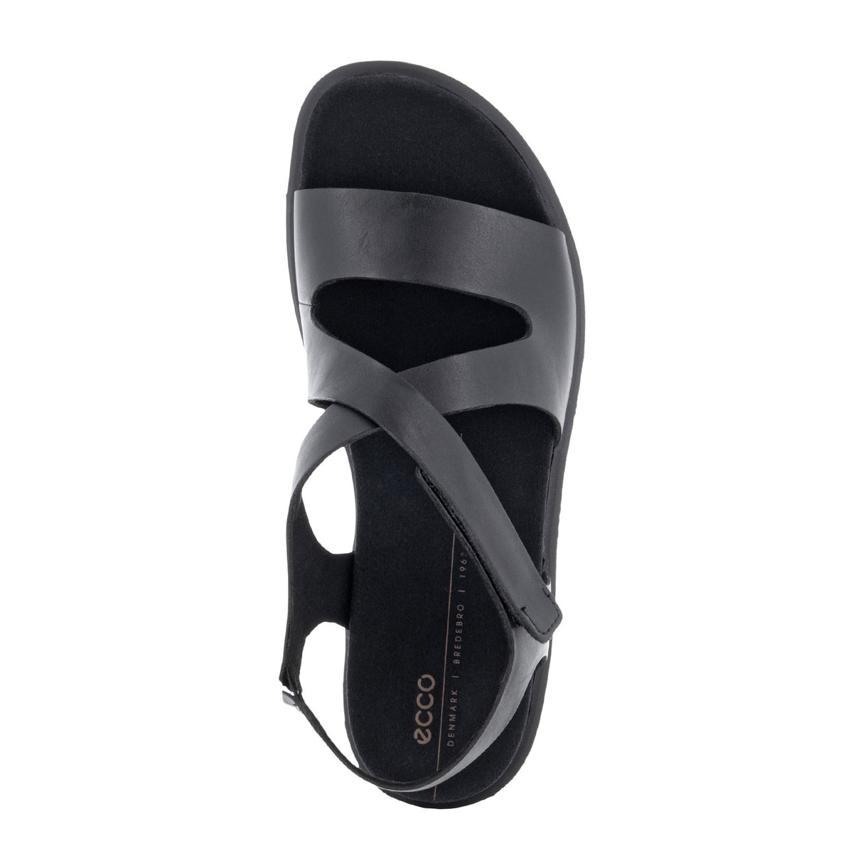 ECCO Flowt Cross Strap Backstrap Sandal (Women) - Black Sandal - Backstrap - The Heel Shoe Fitters