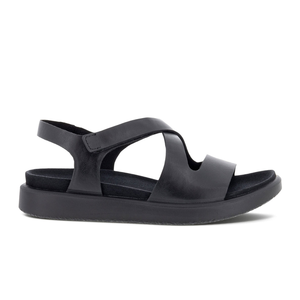 ECCO Flowt Cross Strap Backstrap Sandal (Women) - Black Sandal - Backstrap - The Heel Shoe Fitters