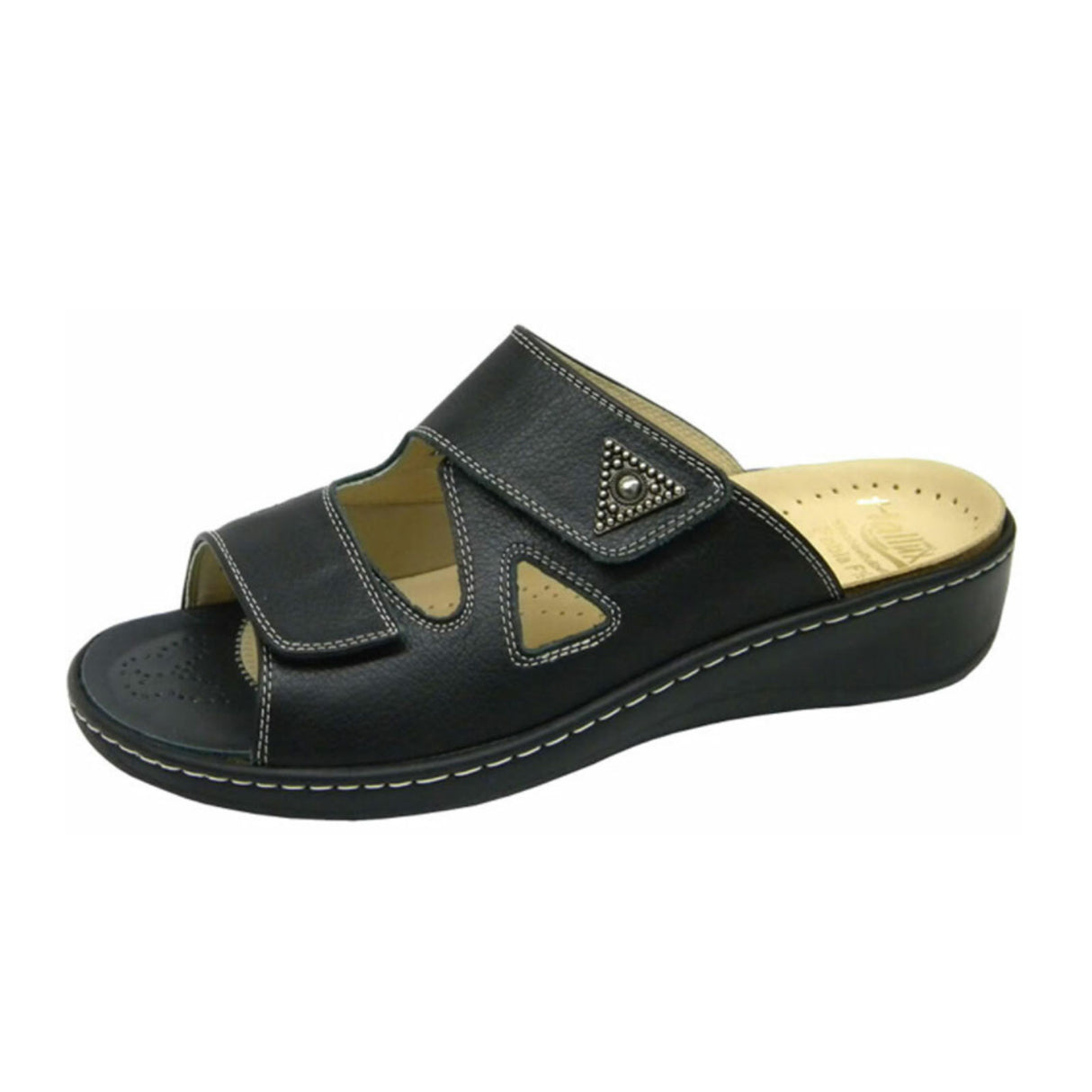 Fidelio Hallux Slide Sandal (Women) - Black Sandal - Slide - The Heel Shoe Fitters