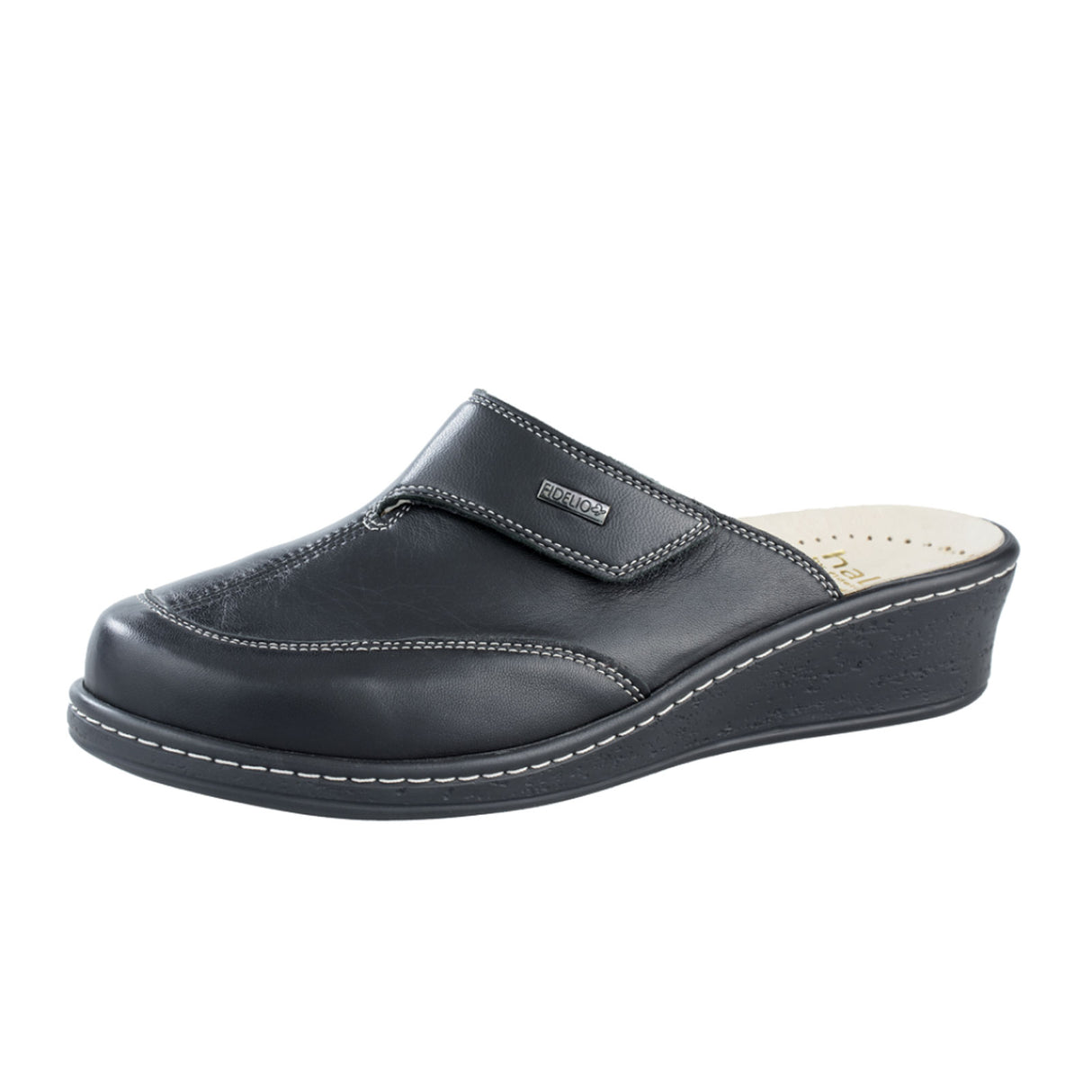 Fidelio Franni Clog (Women) - Black Dress-Casual - Clogs & Mules - The Heel Shoe Fitters