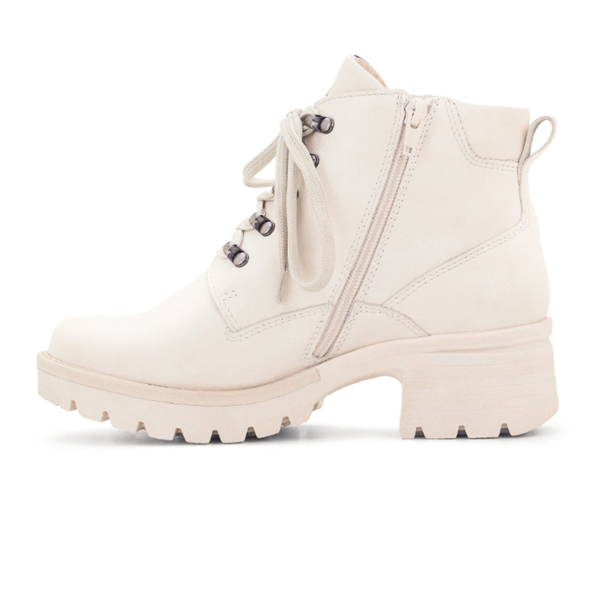 Dromedaris Karlie Ankle Boot (Women) - Ivory Boots - Casual - Mid - The Heel Shoe Fitters
