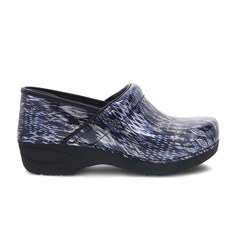 Dansko XP 2.0 Clog (Women) - Navy Ikat Patent Dress-Casual - Clogs & Mules - The Heel Shoe Fitters