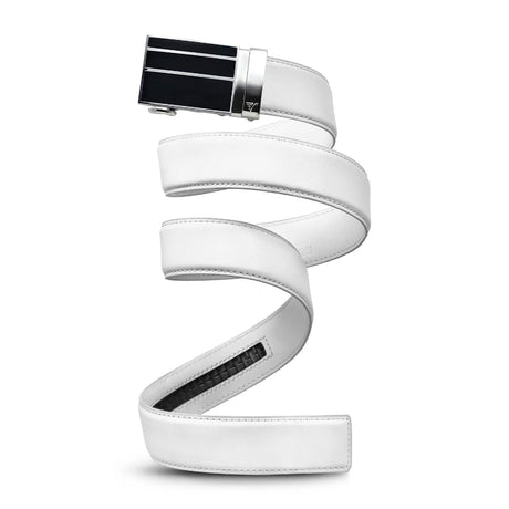 Mission Black Magic Belt (Men) - White Leather Accessories - Belts - Leather - The Heel Shoe Fitters