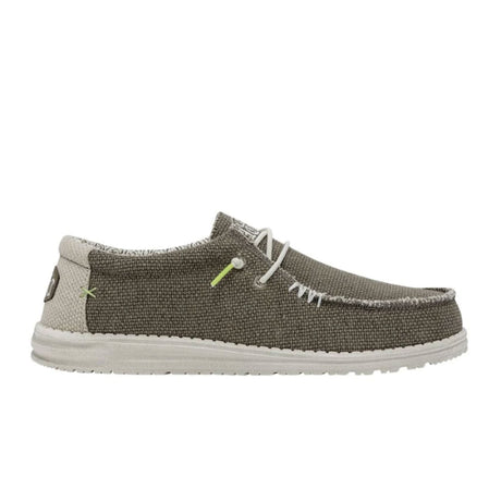 Hey Dude Wally Braided Slip On (Men) - Fossil Dress-Casual - Slip Ons - The Heel Shoe Fitters