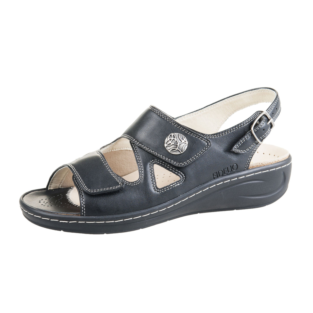 Fidelio Hallux Fabia Sling II Sandal (Women) - Black Sandal - Backstrap - The Heel Shoe Fitters
