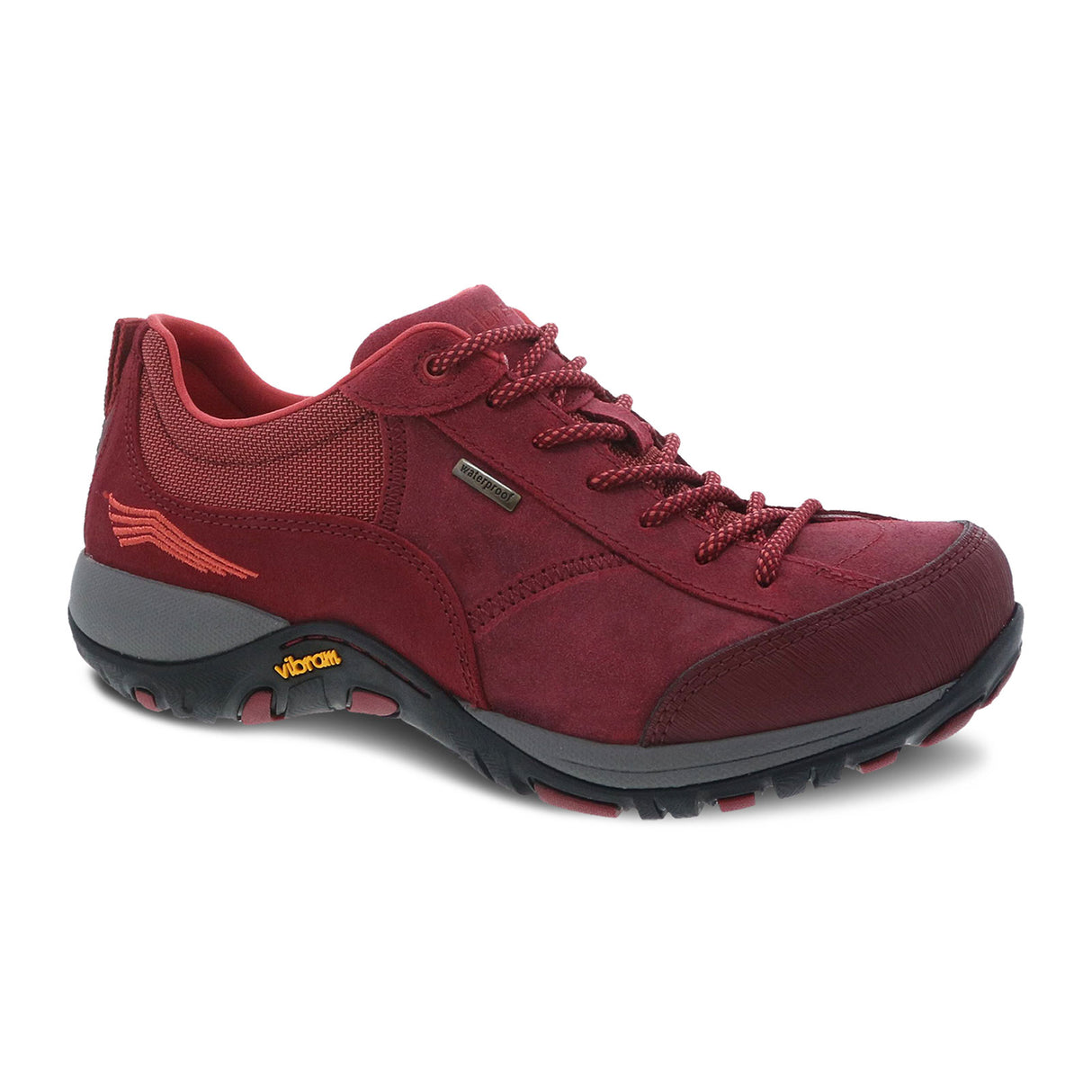 Dansko Paisley Low Hiking Shoe (Women) - Red Burnished Suede Hiking - Low - The Heel Shoe Fitters