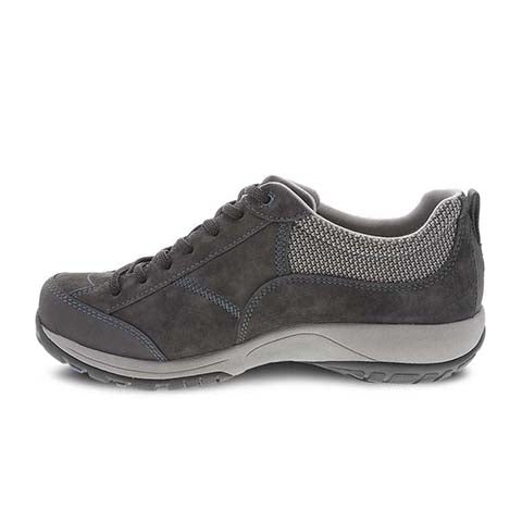 Dansko Paisley Low Hiking Shoe (Women) - Grey/Blue Suede Hiking - Low - The Heel Shoe Fitters
