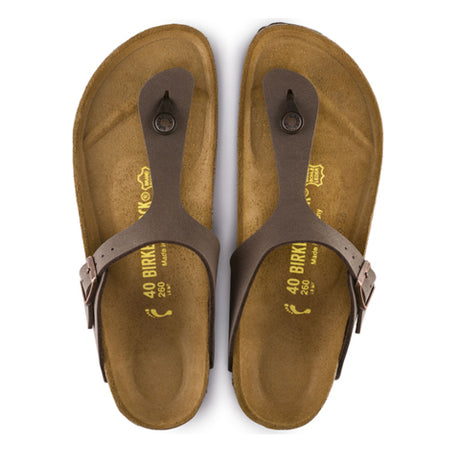 Birkenstock Gizeh Birkibuc Thong Sandal (Women) - Mocha Sandals - Thong - The Heel Shoe Fitters