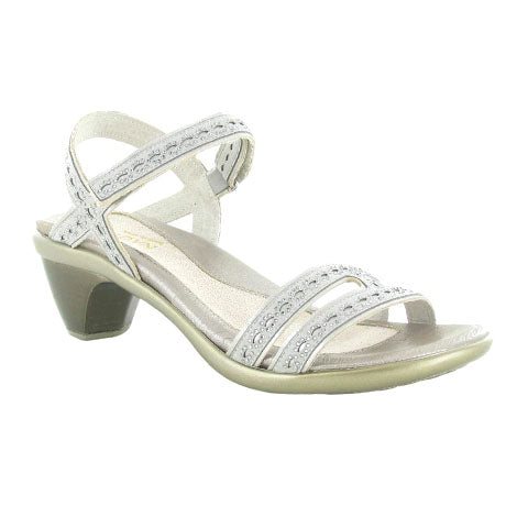 Naot Idol Heeled Sandal (Women) - Gray/Gray Stones Sandal - Heel/Wedge - The Heel Shoe Fitters