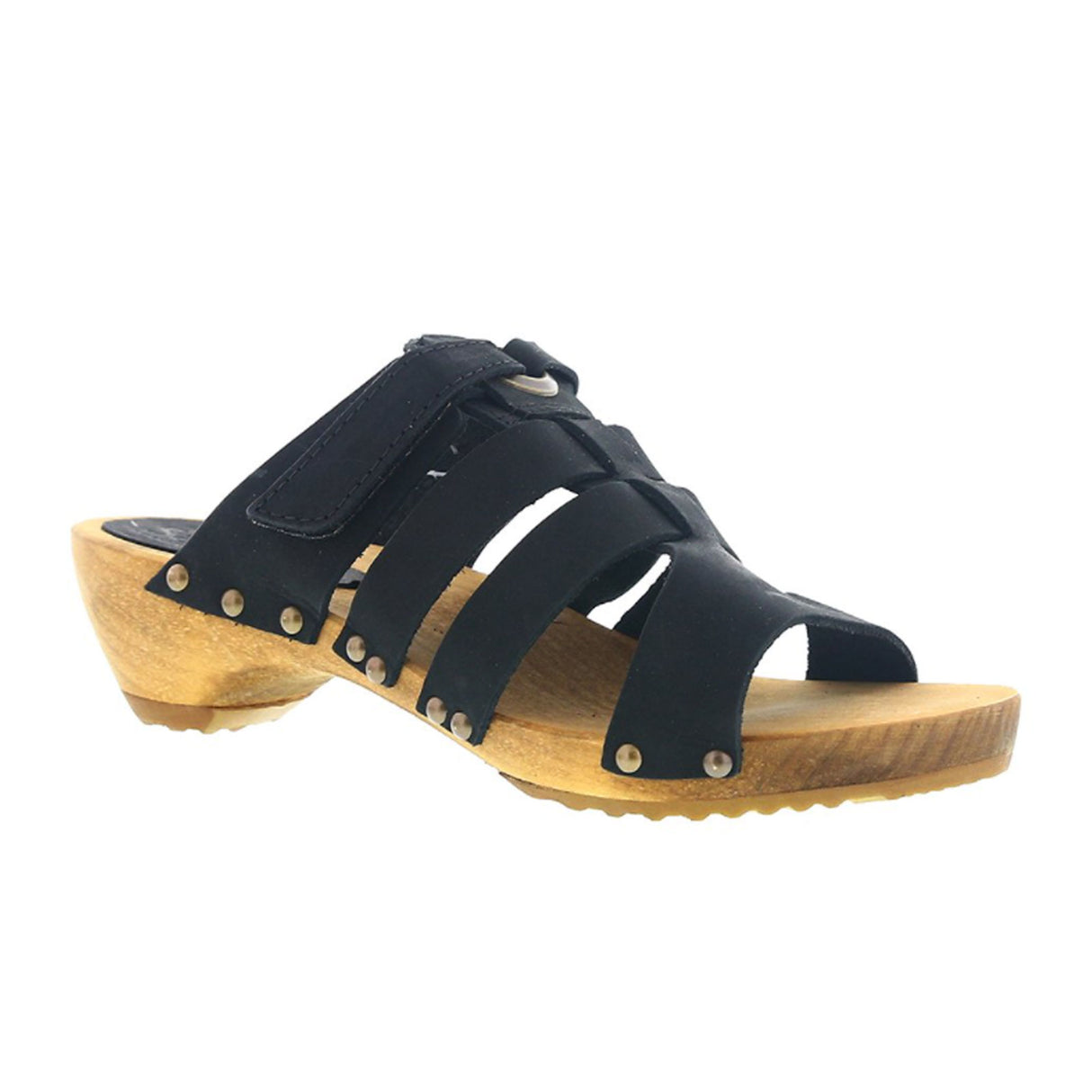 Sanita Oline Heeled Sandal (Women) - Black Sandal - Slide - The Heel Shoe Fitters