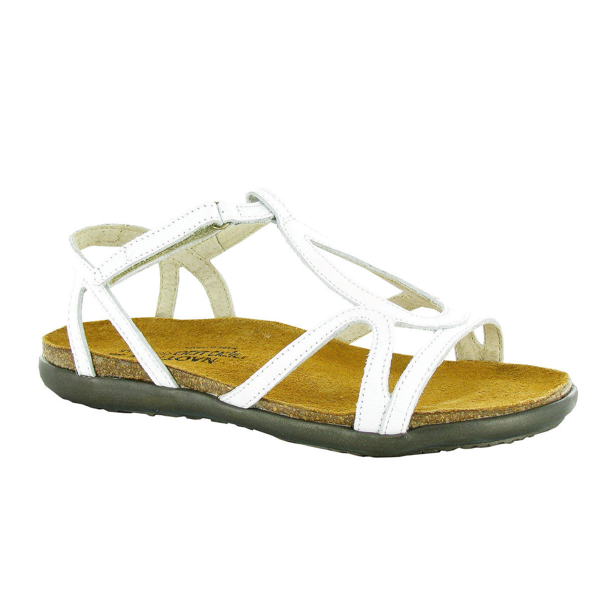 Naot Dorith Backstrap Sandal (Women) - White Leather Sandal - Backstrap - The Heel Shoe Fitters