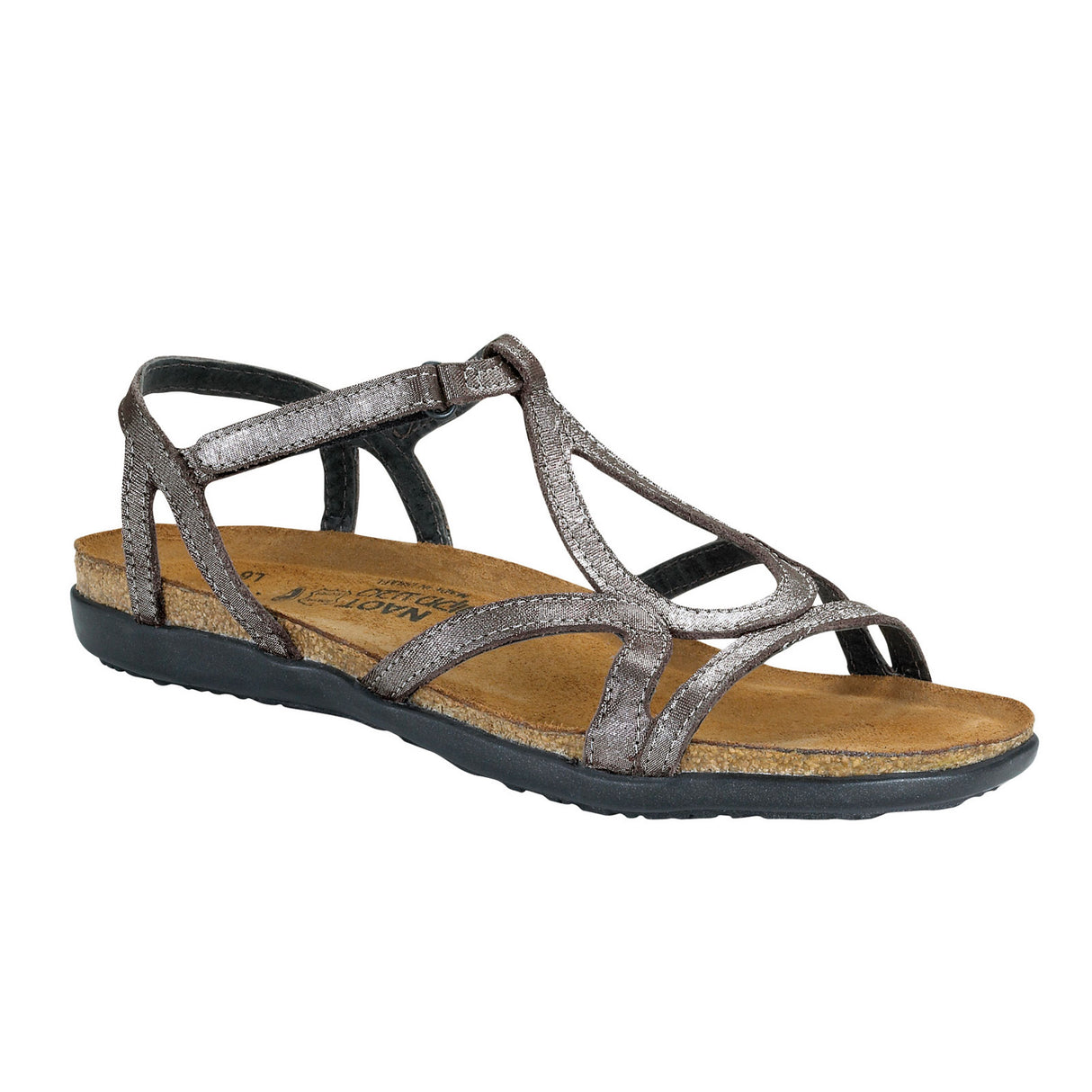 Naot Dorith Backstrap Sandal (Women) - Silver Threads Leather Sandal - Backstrap - The Heel Shoe Fitters