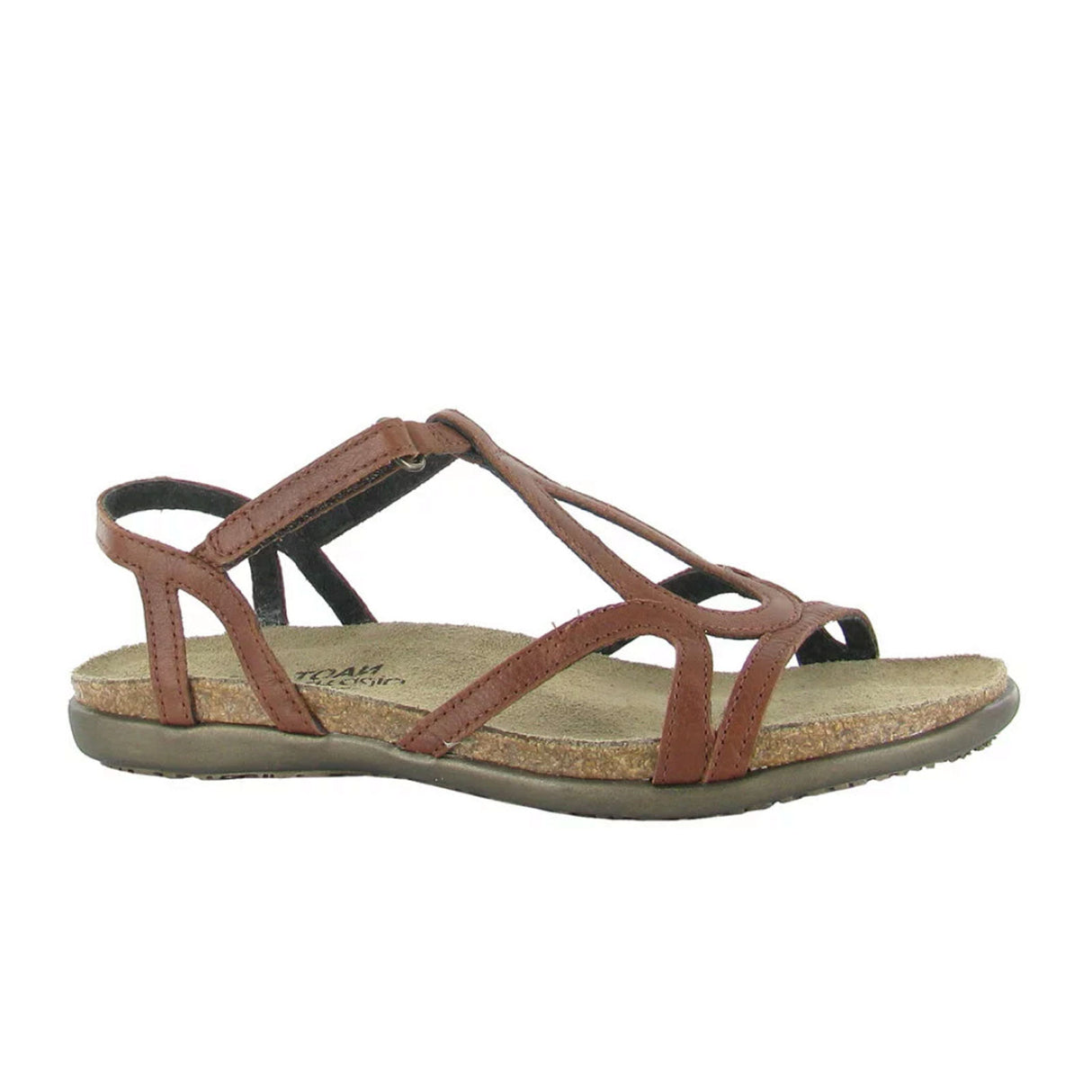 Naot Dorith Backstrap Sandal (Women) - Soft Chestnut Leather Sandal - Backstrap - The Heel Shoe Fitters
