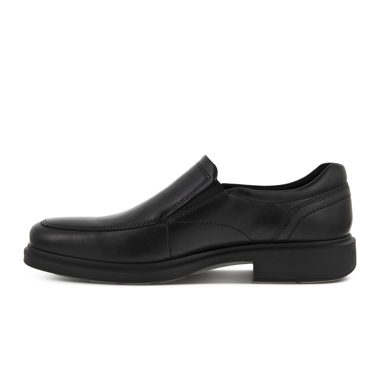 ECCO Helsinki 2.0 Apron Toe Slip On Loafer (Men) - Black Dress-Casual - Slip On - The Heel Shoe Fitters