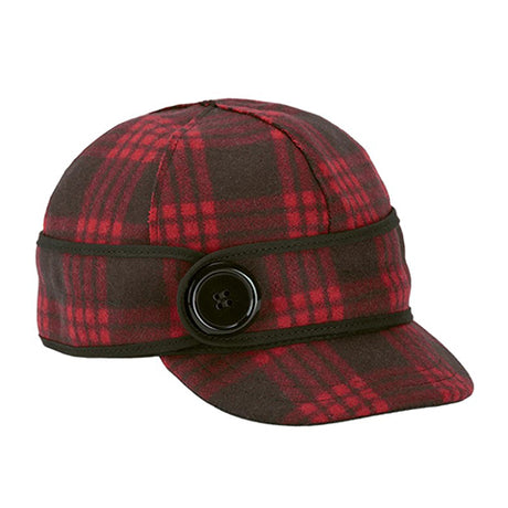 Stormy Kromer The Button Up (Women) - Black/Red Tartan Accessories - Headwear - The Heel Shoe Fitters