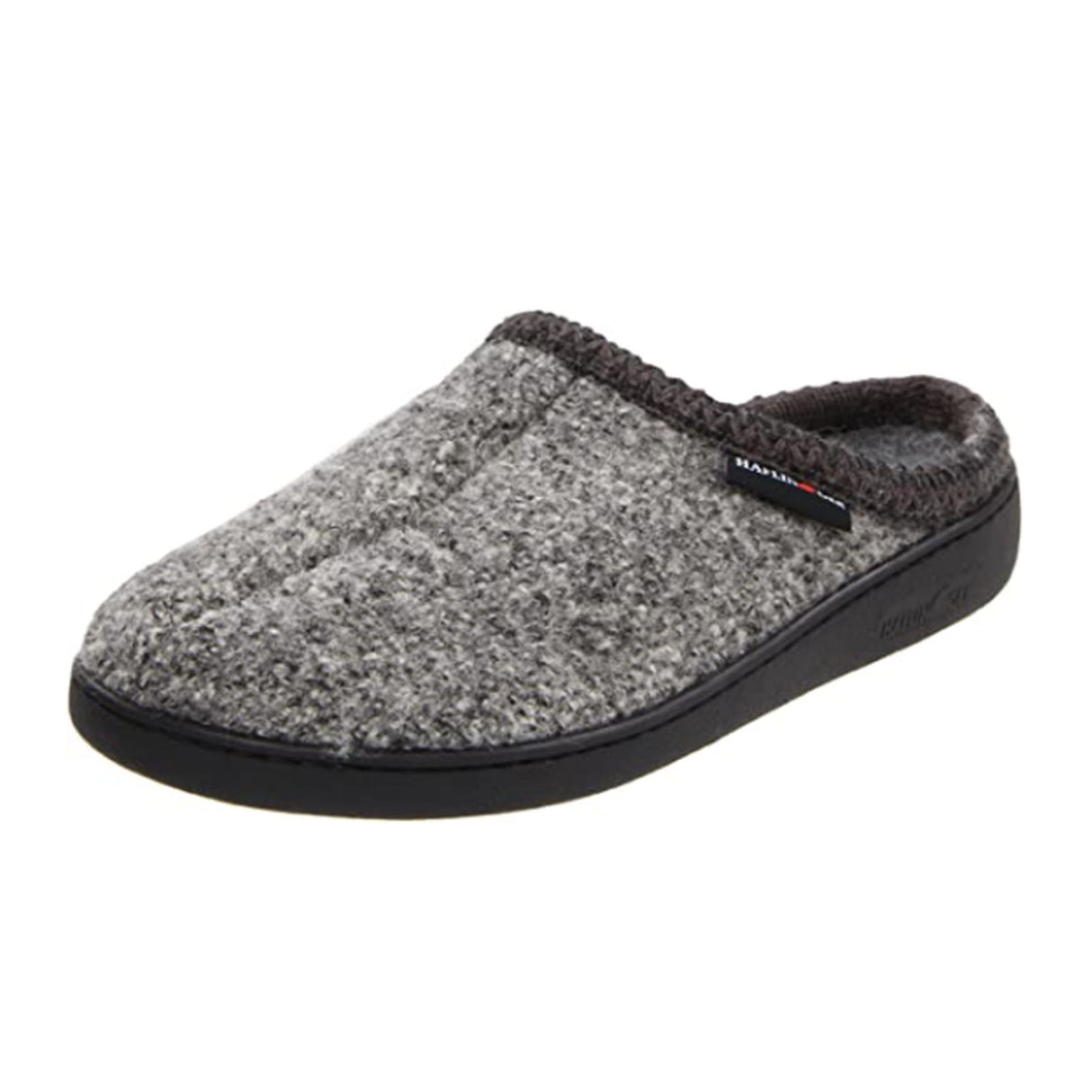 Haflinger AT Hardsole Slipper (Unisex) - Grey Speckle Dress-Casual - Slippers - The Heel Shoe Fitters