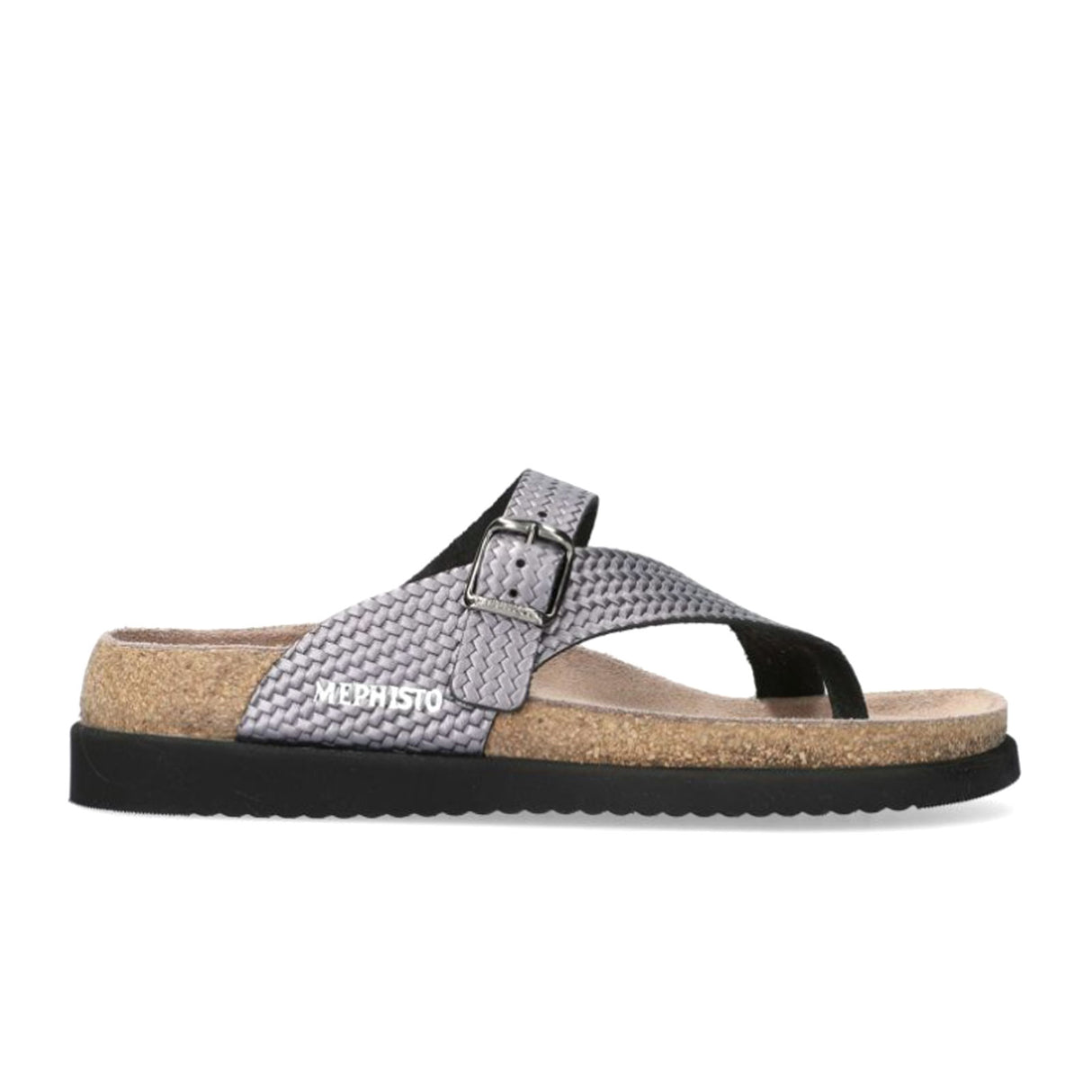 Mephisto Helen Plus Sandal (Women) - Grey Twist Sandal - Thong - The Heel Shoe Fitters