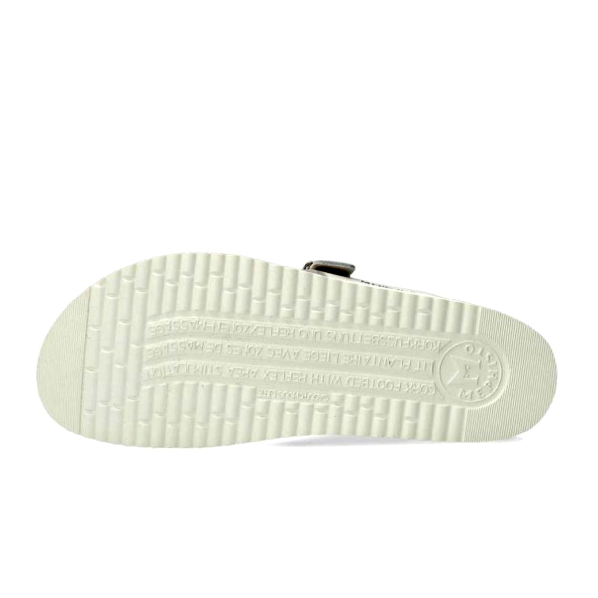 Mephisto Heleonore Sandal (Women) - White Scratch Leather/Silver Sandal - Thong - The Heel Shoe Fitters