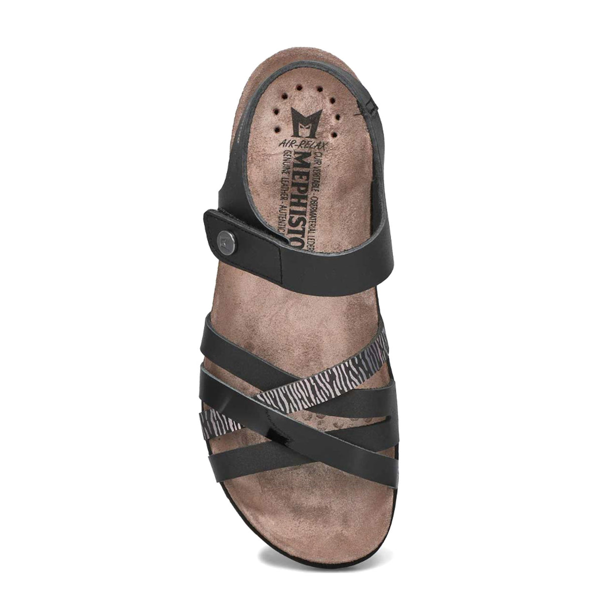 Mephisto Halinka Backstrap Sandal (Women) - Black Sandanyl Sandal - Backstrap - The Heel Shoe Fitters