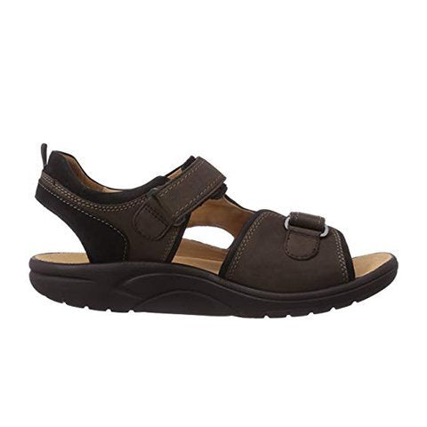 Ganter Gero Backstrap Sandal (Men) - Nut/Black Sandal - Backstrap - The Heel Shoe Fitters