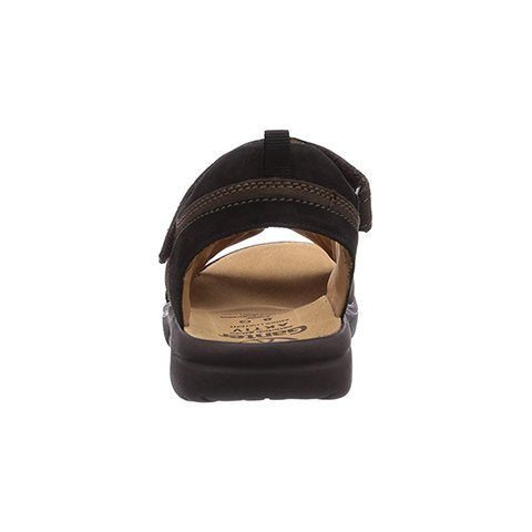 Ganter Gero Backstrap Sandal (Men) - Nut/Black Sandal - Backstrap - The Heel Shoe Fitters