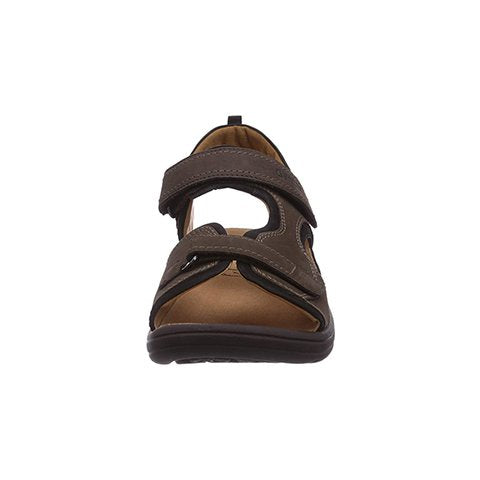 Ganter Gero Backstrap Sandal (Men) - Nut/Black Sandal - Backstrap - The Heel Shoe Fitters