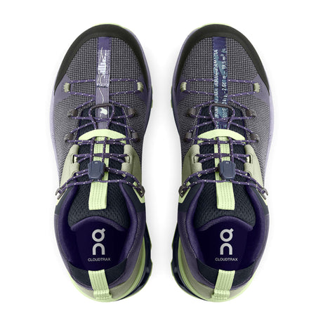 On Running Cloudtrax Running Shoe (Women) - Reseda/Lavender Athletic - Hiking - Mid - The Heel Shoe Fitters