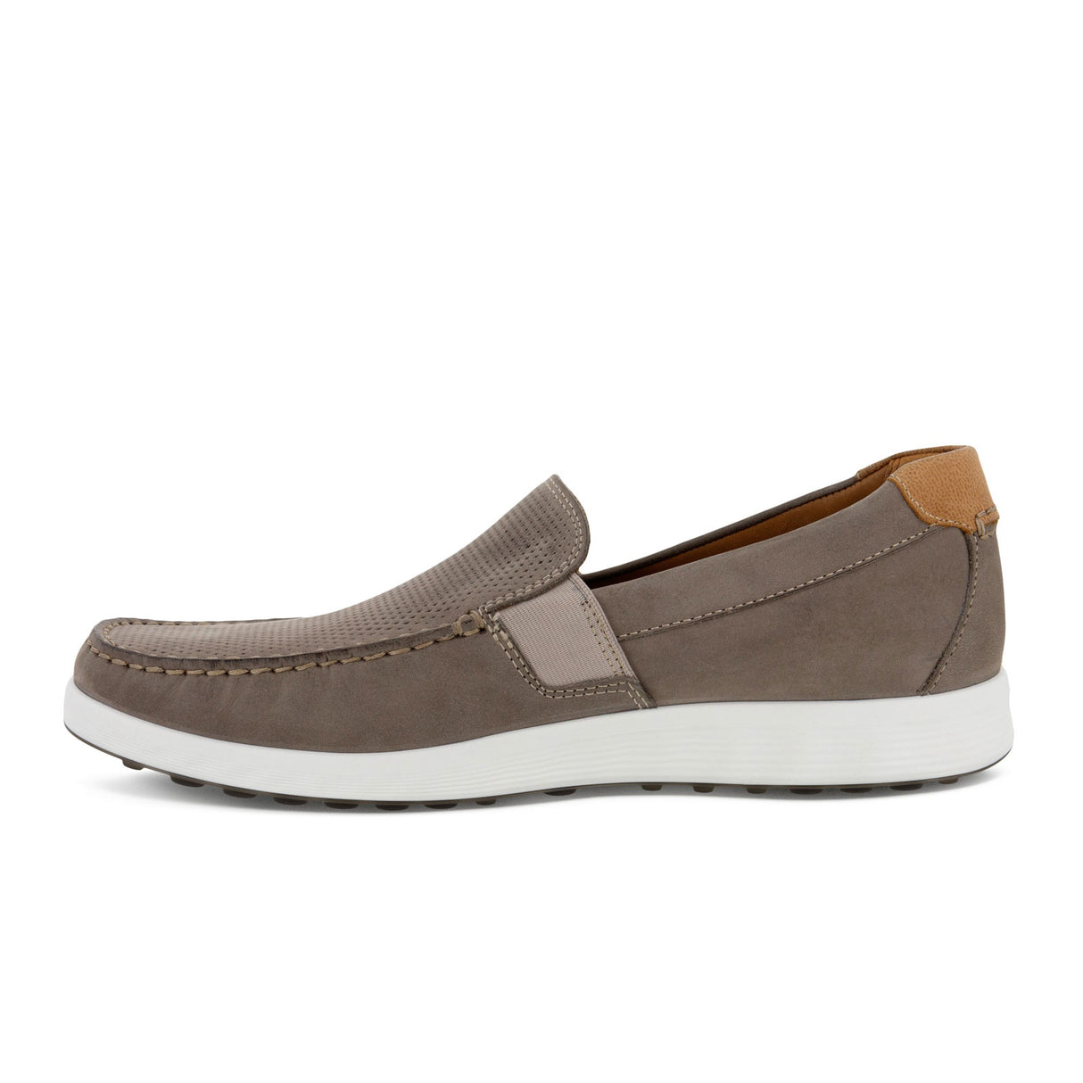 ECCO S Lite Moc Slip On (Men) - Warm Grey/Cognac Dress-Casual - Slip On - The Heel Shoe Fitters
