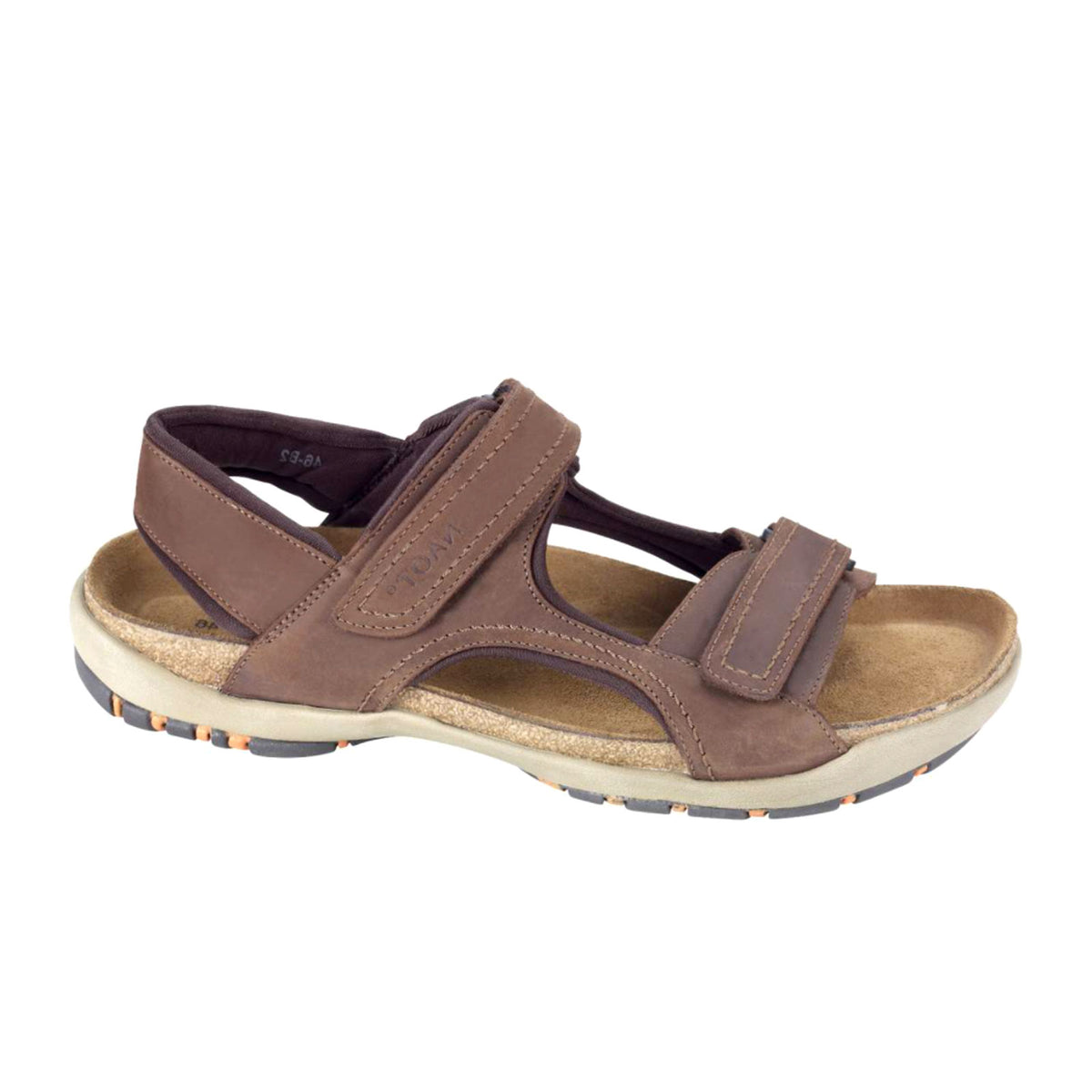 Naot Brown Leather Strappy Slip On Men’s Shoes Sandals Size 13 US 46 EU Naot Andes Mens Comfortable Leather Sandals – Brand House Direct main image 4