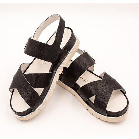 Wirth Burgos Sandal (Women) - Preto Sandals - Backstrap - The Heel Shoe Fitters