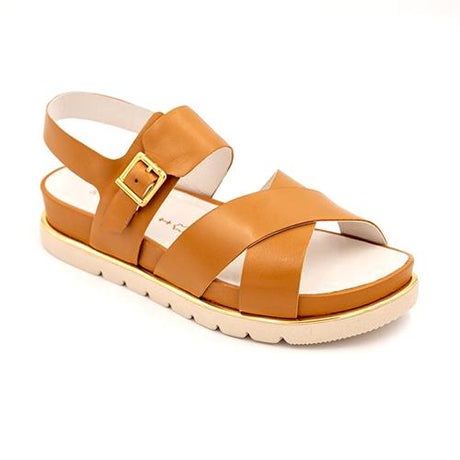 Wirth Burgos Sandal (Women) - Tan Sandals - Backstrap - The Heel Shoe Fitters