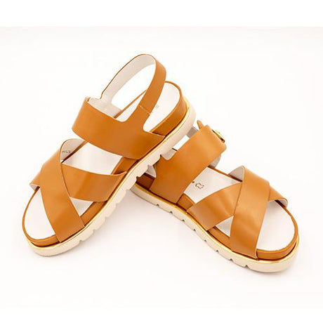 Wirth Burgos Sandal (Women) - Tan Sandals - Backstrap - The Heel Shoe Fitters