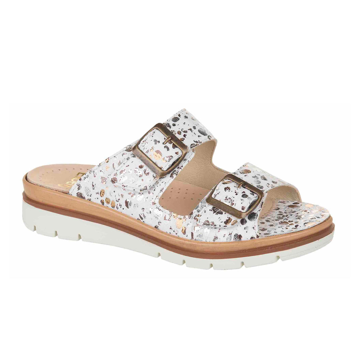 Fidelio Sohle Glory Slide Sandal (Women) - Bianco Brandy Sandal - Slide - The Heel Shoe Fitters