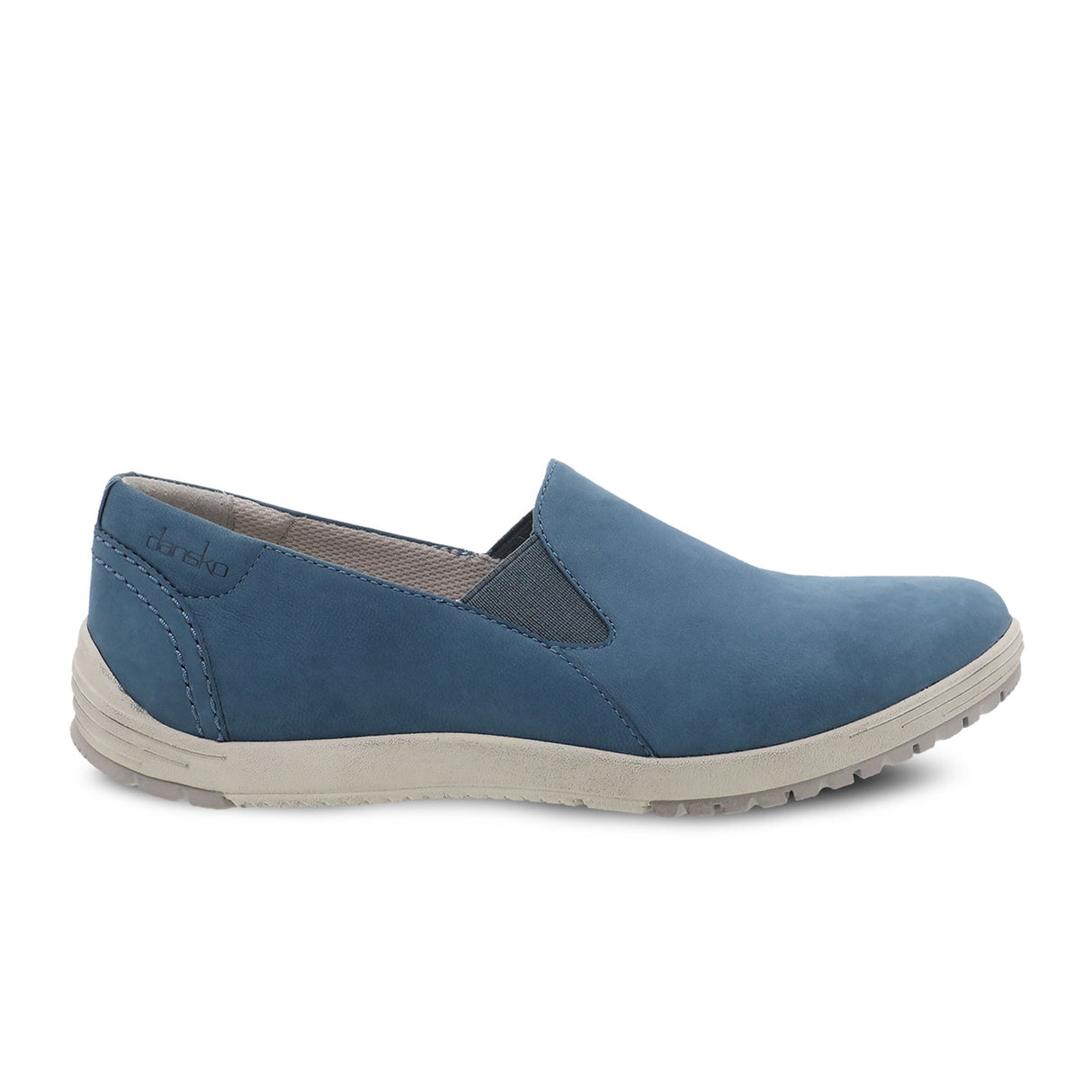 Dansko Laraine Slip On Sneaker (Women) - Blue Waterproof Nubuck Dress-Casual - Slip On - The Heel Shoe Fitters