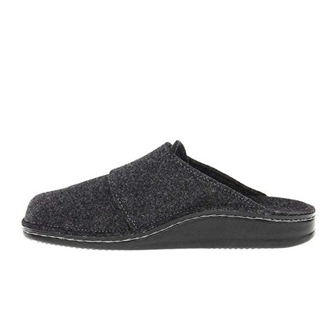 Finn Comfort Tirol Clog (Unisex) - Anthrazite Wollfilz Dress-Casual - Clogs & Mules - The Heel Shoe Fitters