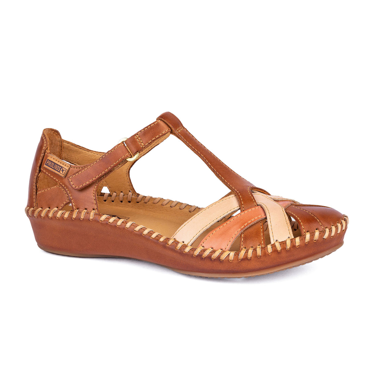 Pikolinos P. Vallarta 655-0732C5 Backstrap Sandal (Women) - Brandy Leather Sandal - Backstrap - The Heel Shoe Fitters