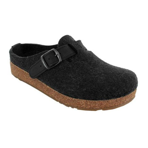 Haflinger GZB Clog (Unisex) - Charcoal Dress-Casual - Clogs & Mules - The Heel Shoe Fitters