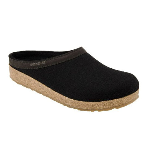 Haflinger GZL Clog (Unisex) - Black Dress-Casual - Clogs & Mules - The Heel Shoe Fitters