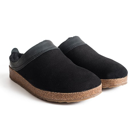 Haflinger Snowbird Clog (Unisex) - Black Dress-Casual - Clogs & Mules - The Heel Shoe Fitters