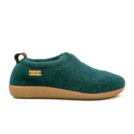 Haflinger Guido Slippers (Unisex) - Fir Dress-Casual - Clogs & Mules - The Heel Shoe Fitters