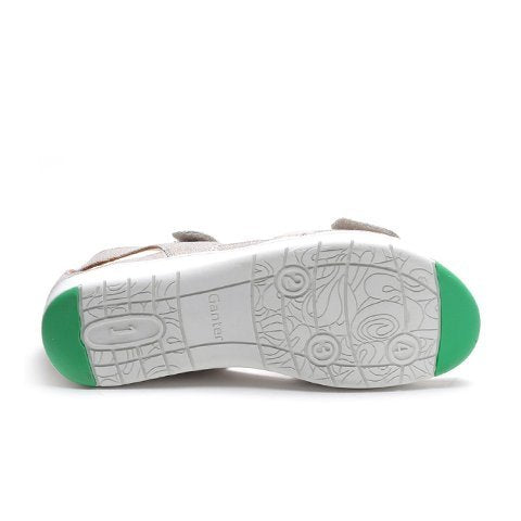 Ganter Gina Sandal (Women) - Grey/Chic Sandal - Backstrap - The Heel Shoe Fitters