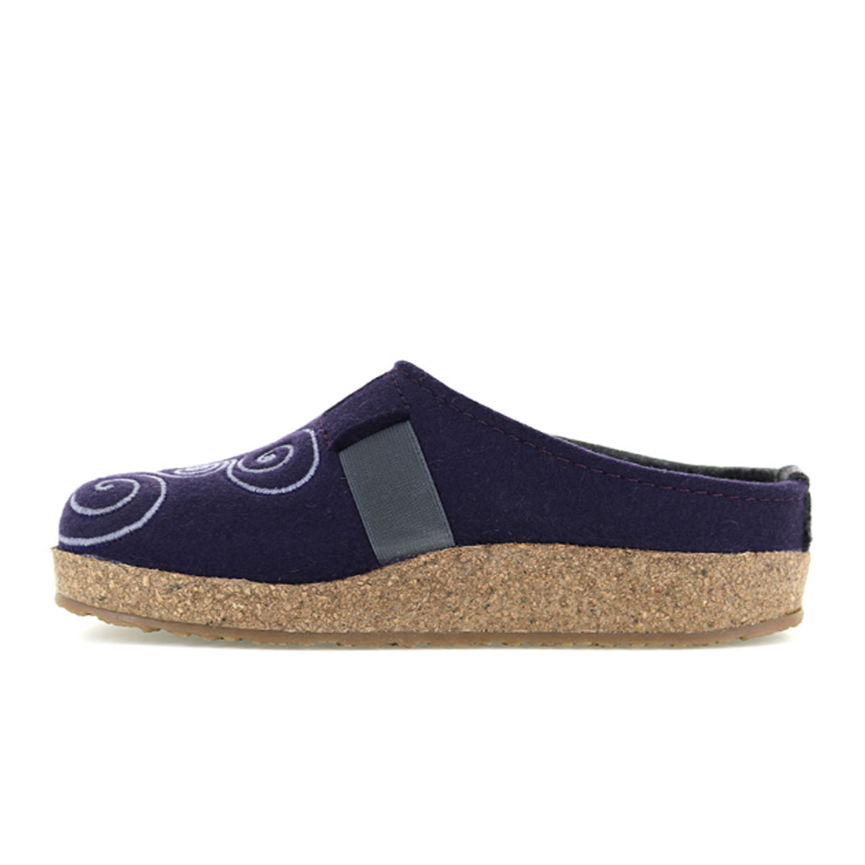 Haflinger Magic Clog (Women) - Eggplant/Charcoal Dress-Casual - Slippers - The Heel Shoe Fitters