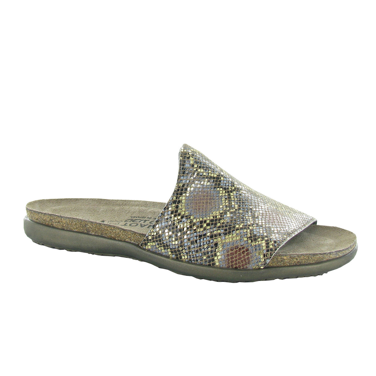 Naot Skylar Slide Sandal (Women) - Golden Python Leather Sandal - Slide - The Heel Shoe Fitters