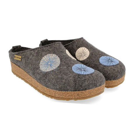 Haflinger Radius Clog (Women) - Grey Dress-Casual - Clogs & Mules - The Heel Shoe Fitters