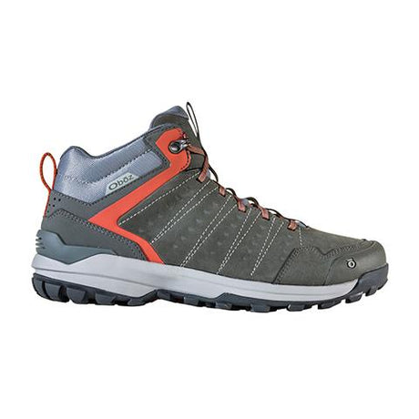 Oboz Sypes Mid Leather B-DRY Hiking Boot (Men) - Gunmetal Hiking - Mid - The Heel Shoe Fitters