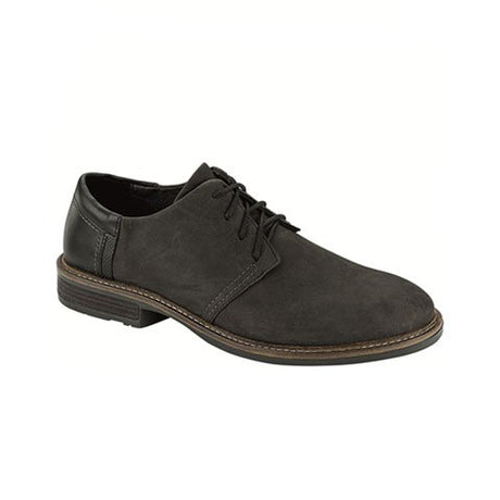 Naot Chief (Men) - Black Velvet Nubuck Dress-Casual - Derby Shoes - The Heel Shoe Fitters