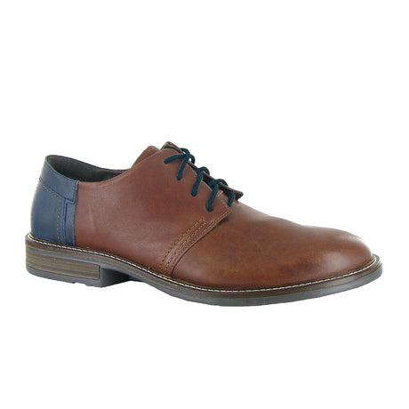 Naot Chief Oxford (Men) - Soft Chestnut Leather/Soft Ink Leather Dress-Casual - Oxfords - The Heel Shoe Fitters