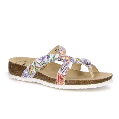 Think! Julia 80331 (Women) - Bianco Fleck Sandals - Thong - The Heel Shoe Fitters